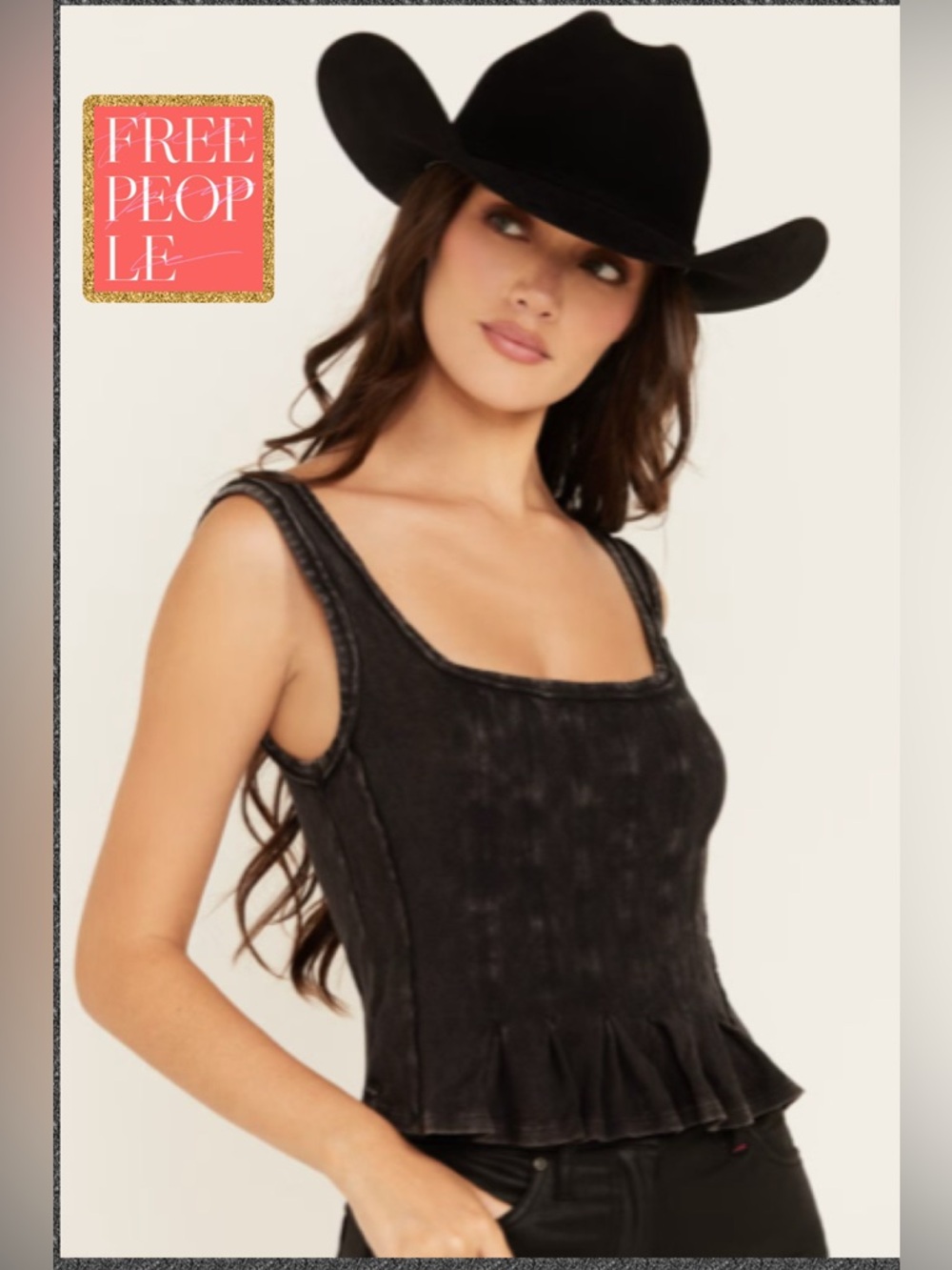 FREE PEOPLE We The Free Roller Tank / Black / XS
